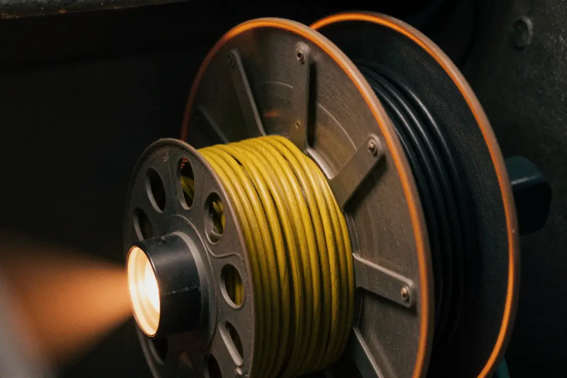 Sewer inspection camera reel and cable
